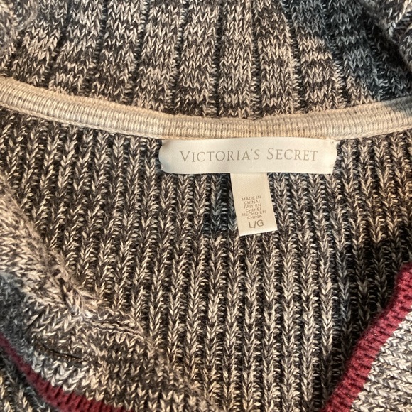 Victoria secret grey cardigan button sweater Large - Picture 3 of 5